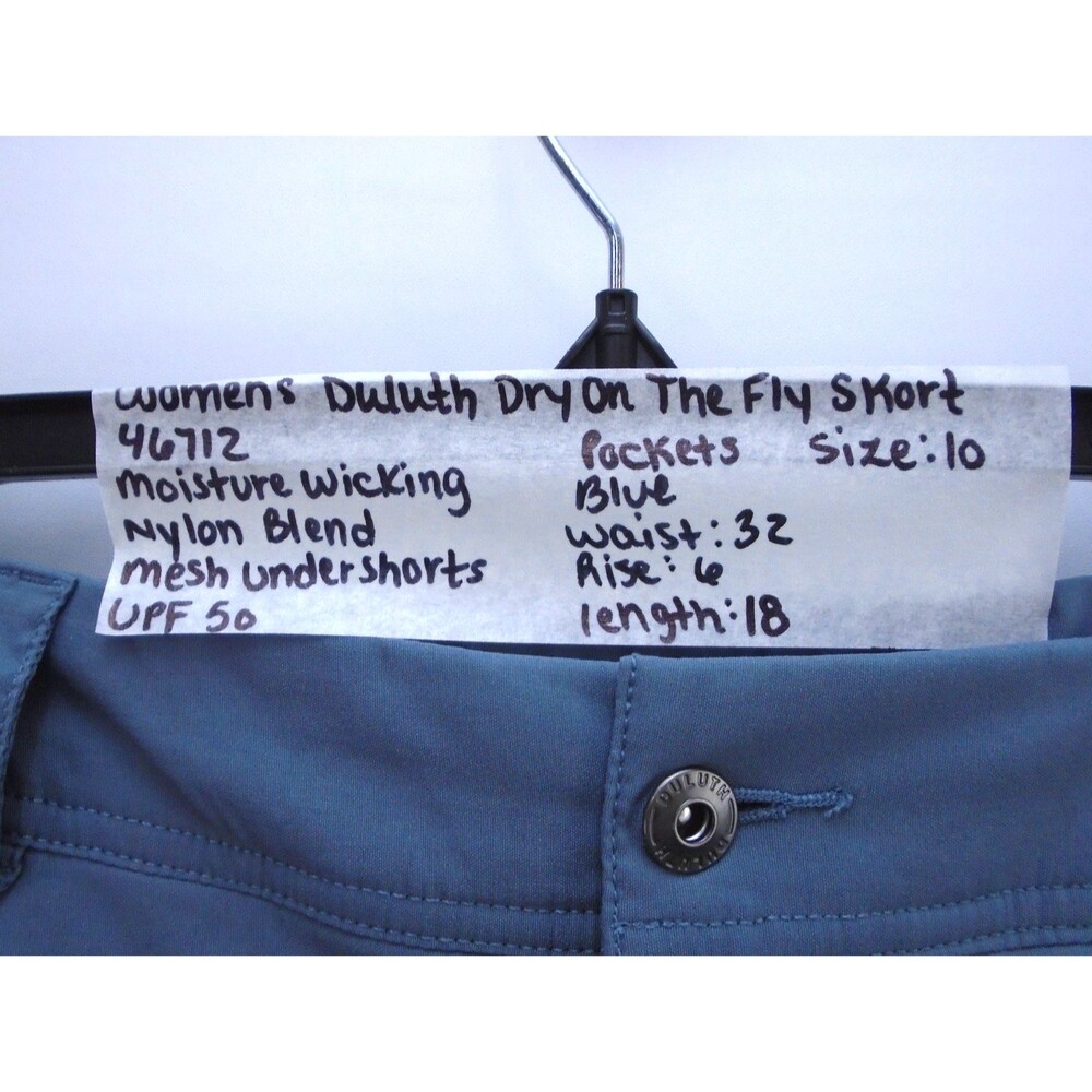 Duluth Trading Company Dry On The Fly Skort Ink Blue Size 10 (32x18) Lined - Picture 3 of 10